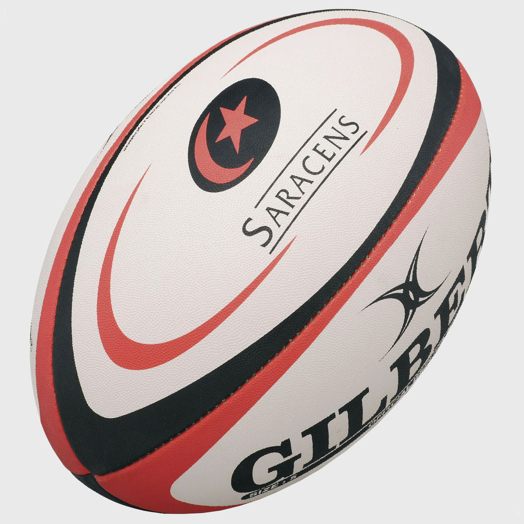 Gilbert Saracens Replica Rugby Ball - Rugbystuff.com