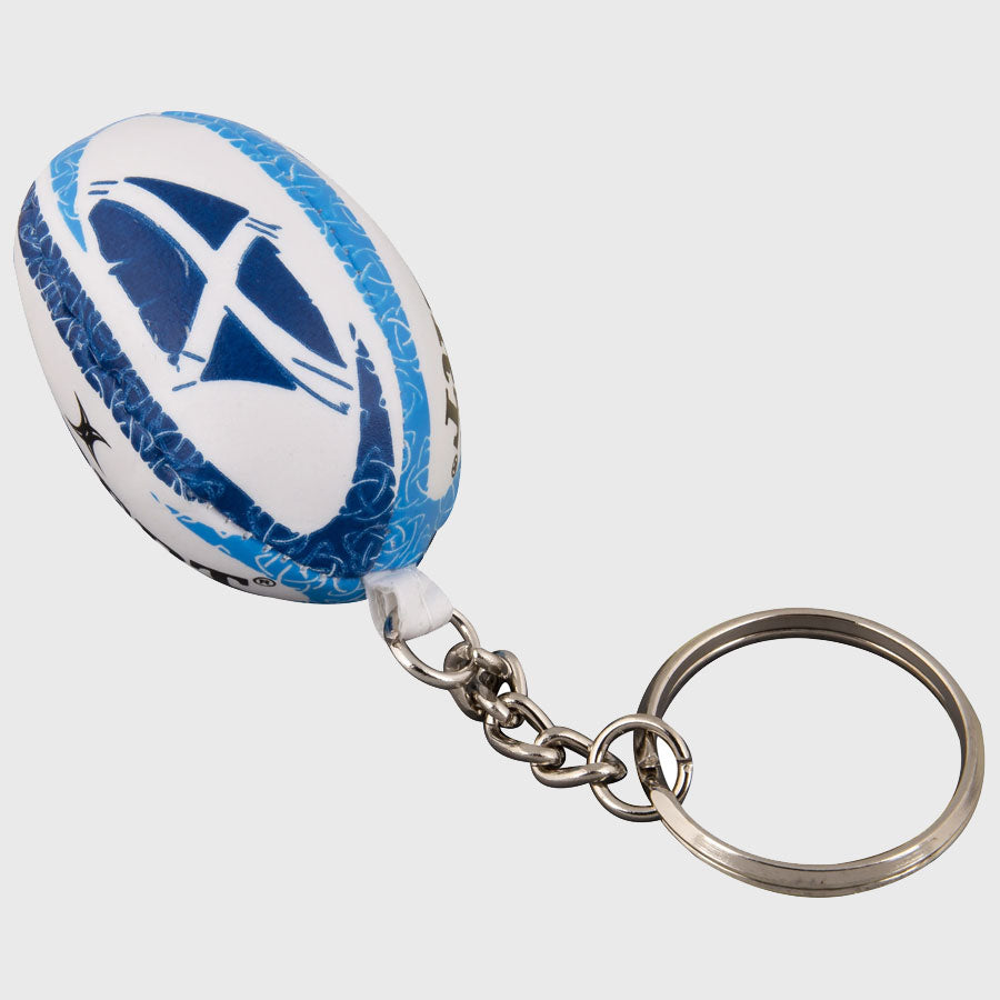 Gilbert Flower Of Scotland Rugby Ball Keyring - Rugbystuff.com