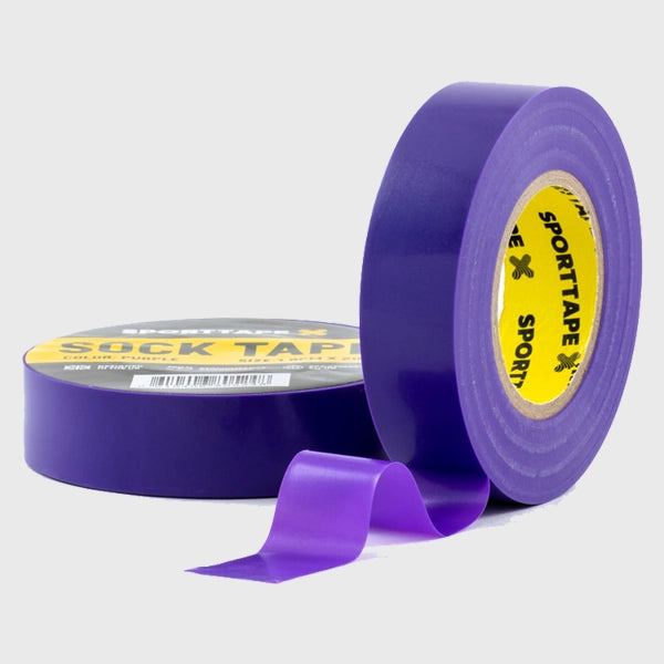 SportTape 1.9cm x 20m Sock Tape Purple - Rugbystuff.com