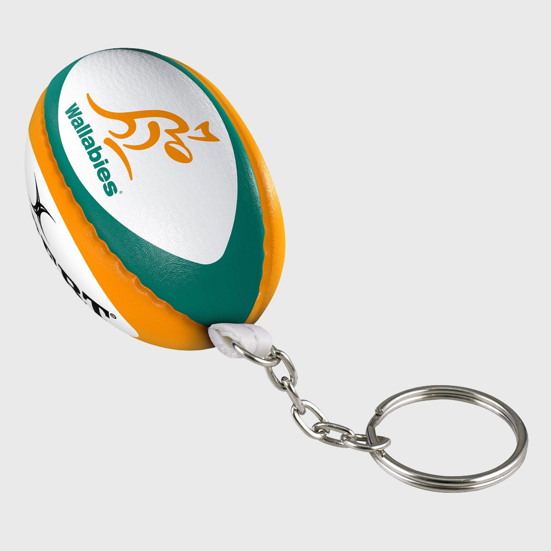 Gilbert Australia Replica Rugby Ball Keyring - Rugbystuff.com