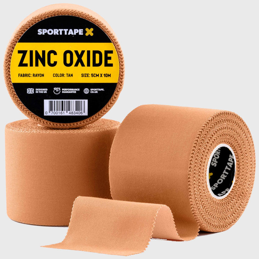 SportTape Zinc Oxide Tape Tan 5cm x 10m - Rugbystuff.com