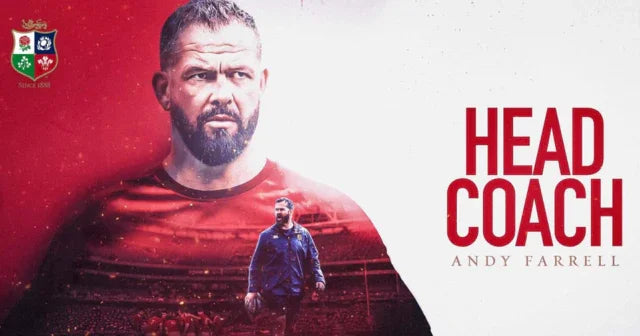 Andy Farrell Takes the Helm: Leading the Lions Down Under in 2025 - Rugbystuff.com