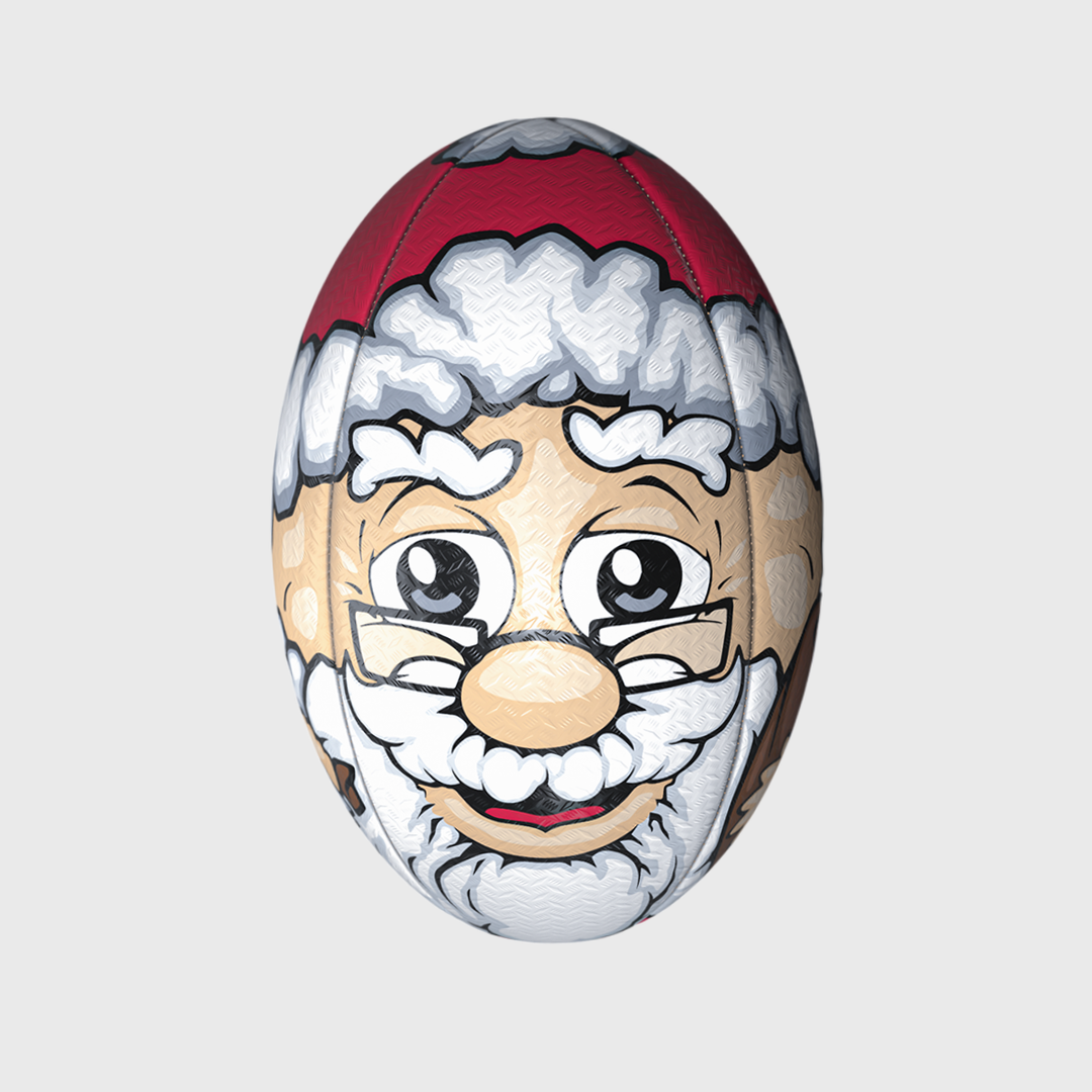 Gilbert Randoms Christmas Santa Rugby Ball