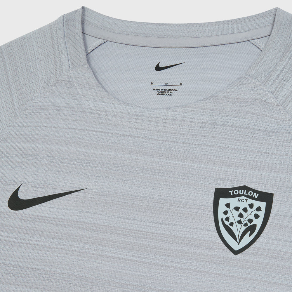 Nike RC Toulon Rugby Men's Training Tee Wolf Grey 2025/26 - Rugbystuff.com