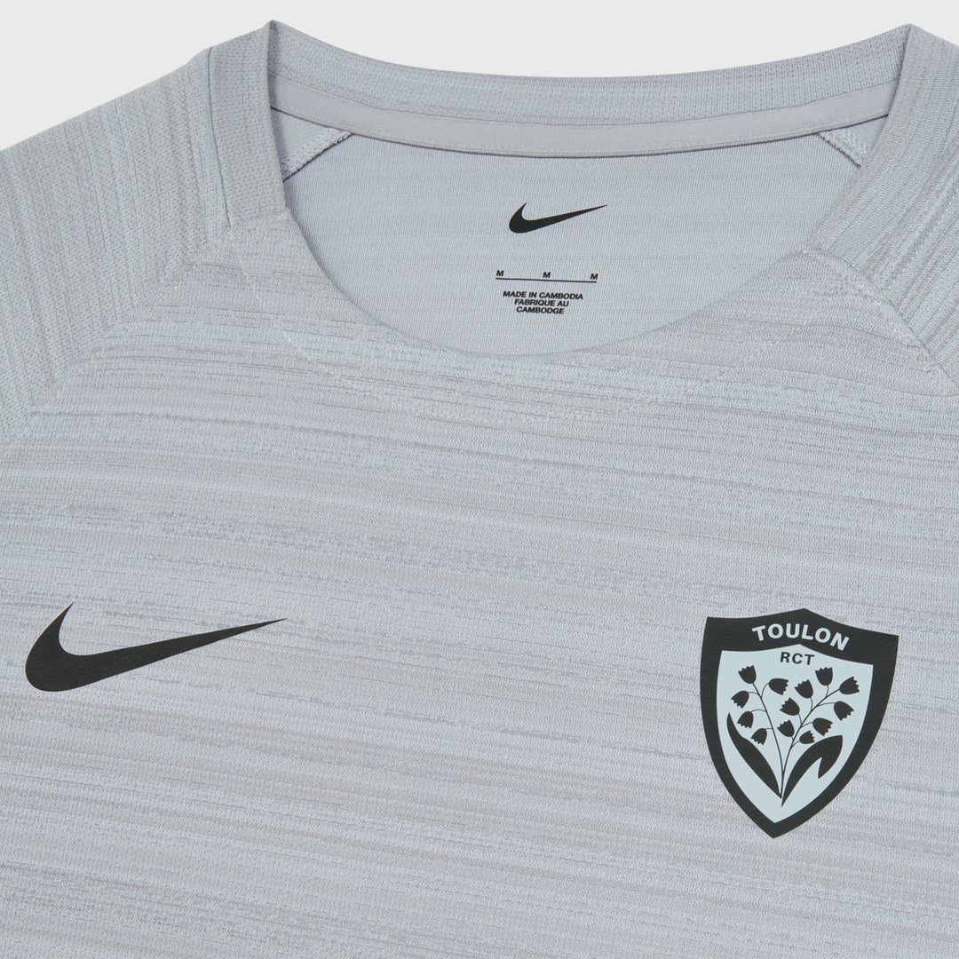 Nike RC Toulon Rugby Men's Training Tee Wolf Grey 2025/26 - Rugbystuff.com