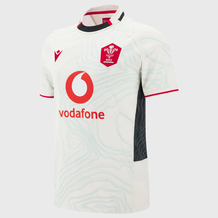 Macron Wales Men's Away Slim Fit Rugby Shirt 2025/26 - Rugbystuff.com
