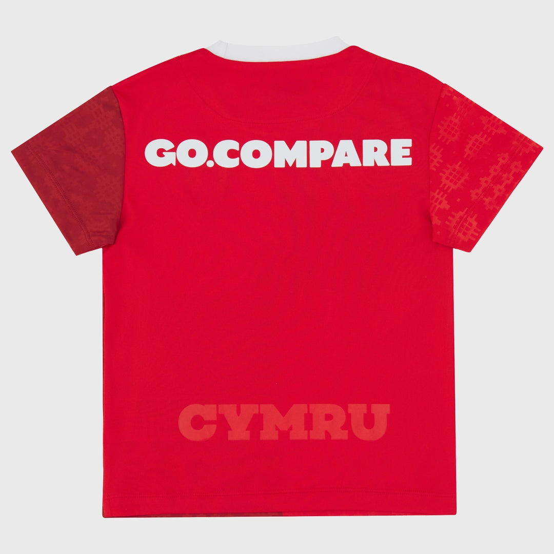 Macron Wales Junior Home Replica Rugby Shirt 2025/26 - Rugbystuff.com