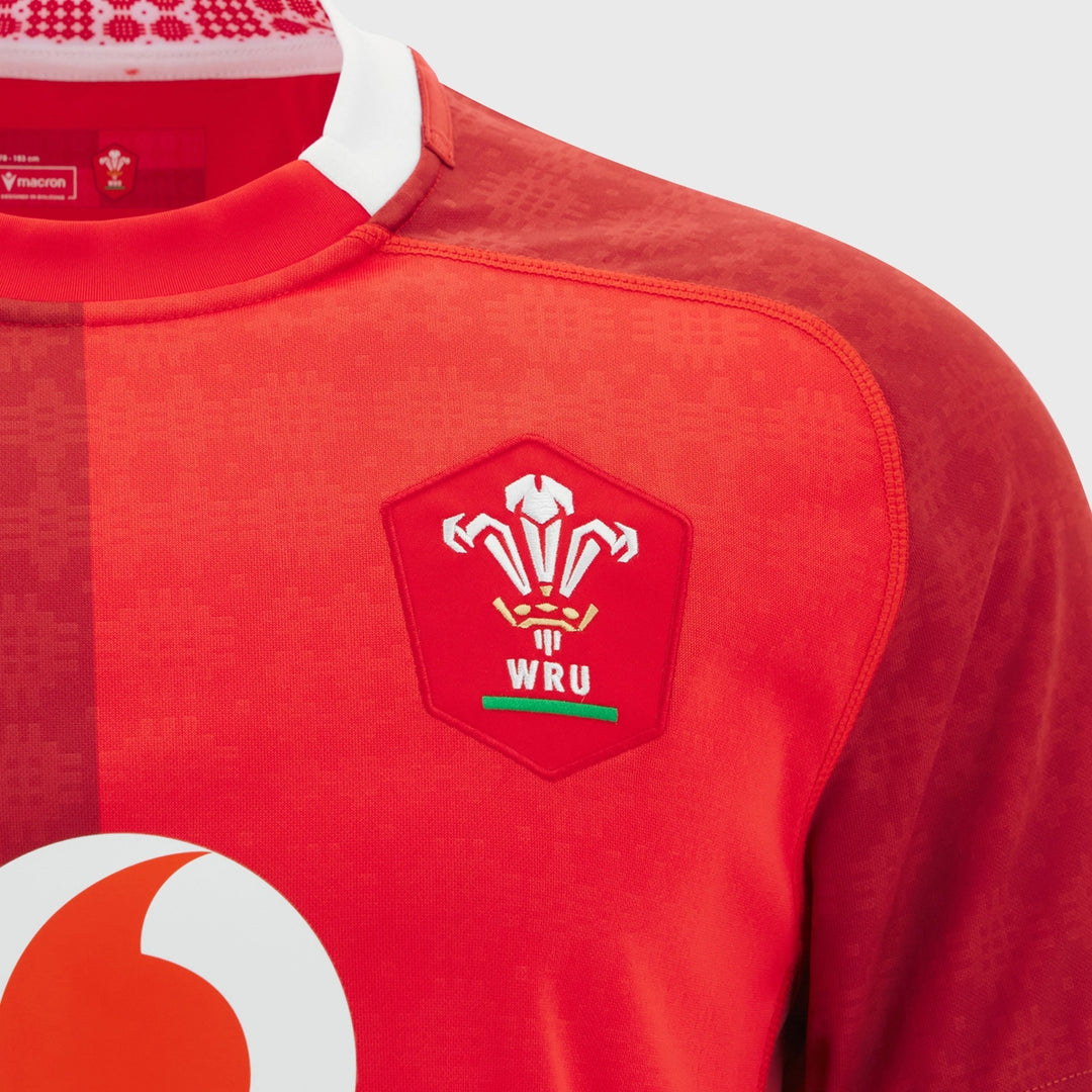 Macron Wales Men's Home Replica Rugby Shirt 2025/26 - Rugbystuff.com