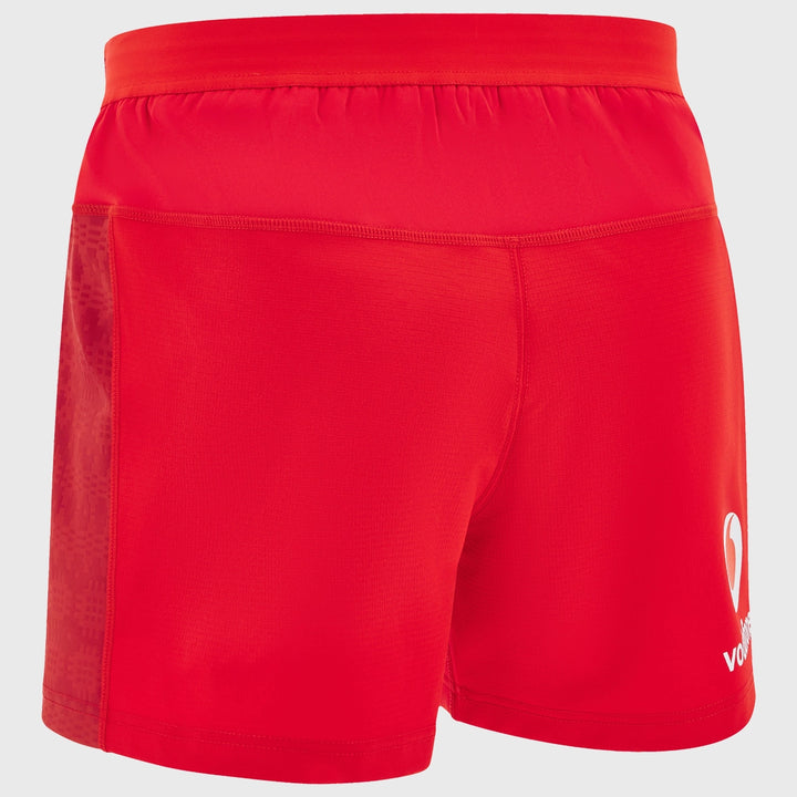 Macron Wales Men's Home Rugby Shorts 2025/26 - Rugbystuff.com