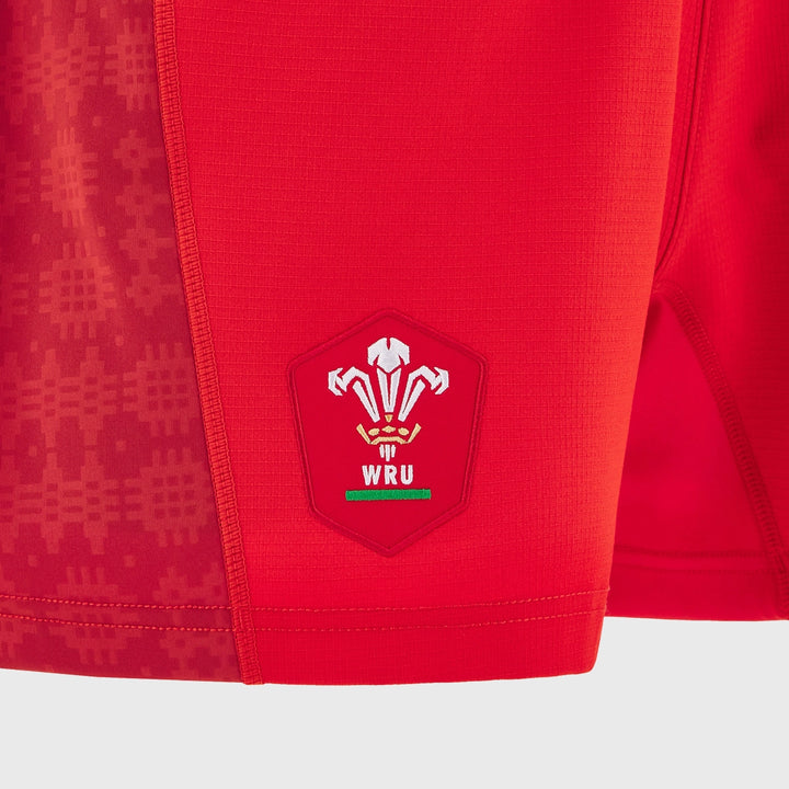 Macron Wales Men's Home Rugby Shorts 2025/26 - Rugbystuff.com