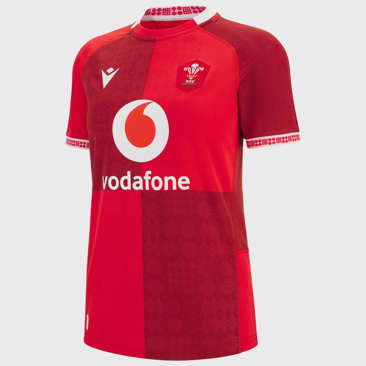 Macron Wales Women's Home Replica Rugby Shirt 2025/26 - Rugbystuff.com
