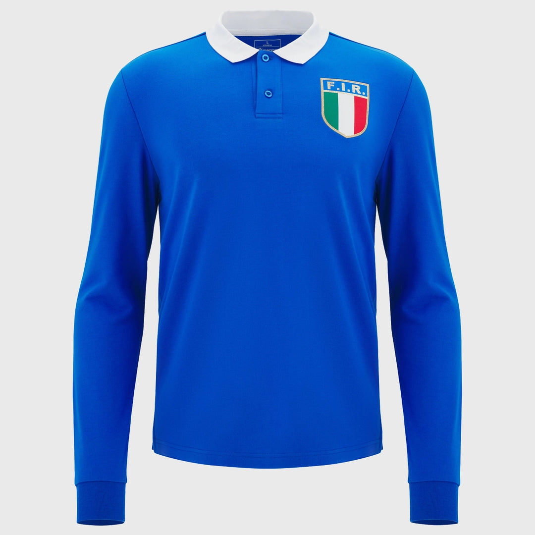 Macron Italy Fan Vintage Replica Rugby Shirt 2025/26 - Rugbystuff.com