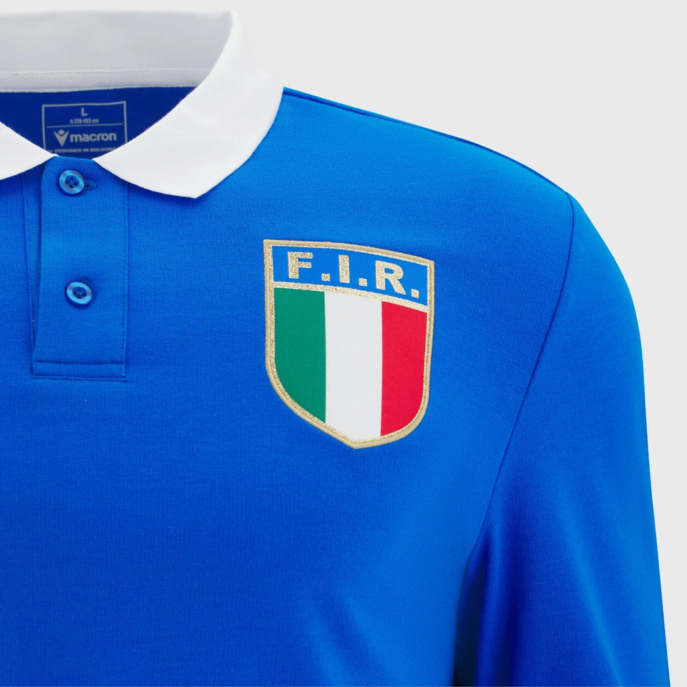 Macron Italy Fan Vintage Replica Rugby Shirt 2025/26 - Rugbystuff.com