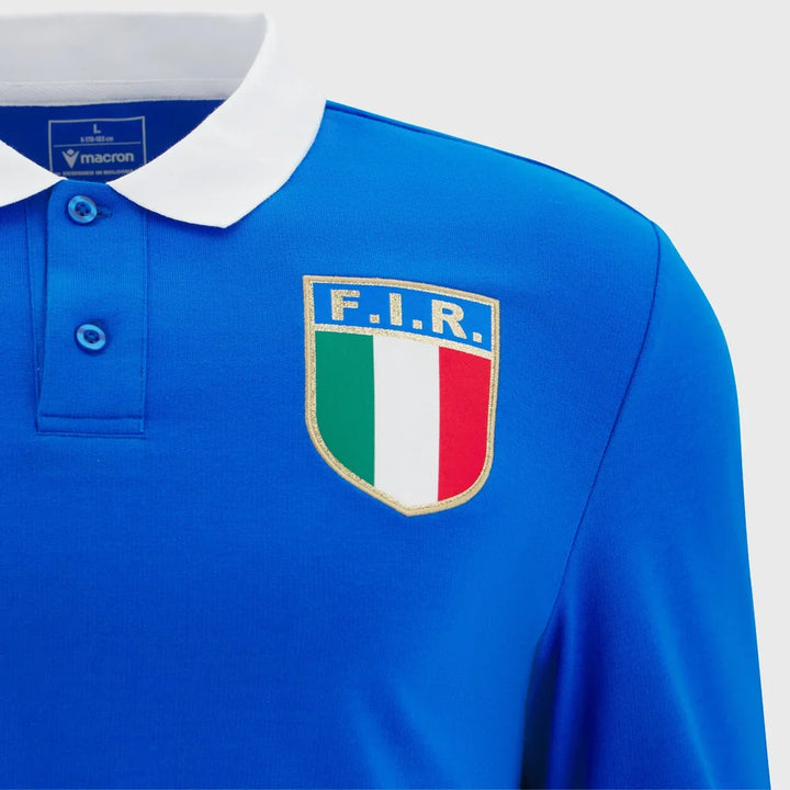 Macron Italy Fan Vintage Replica Rugby Shirt 2025/26 - Rugbystuff.com