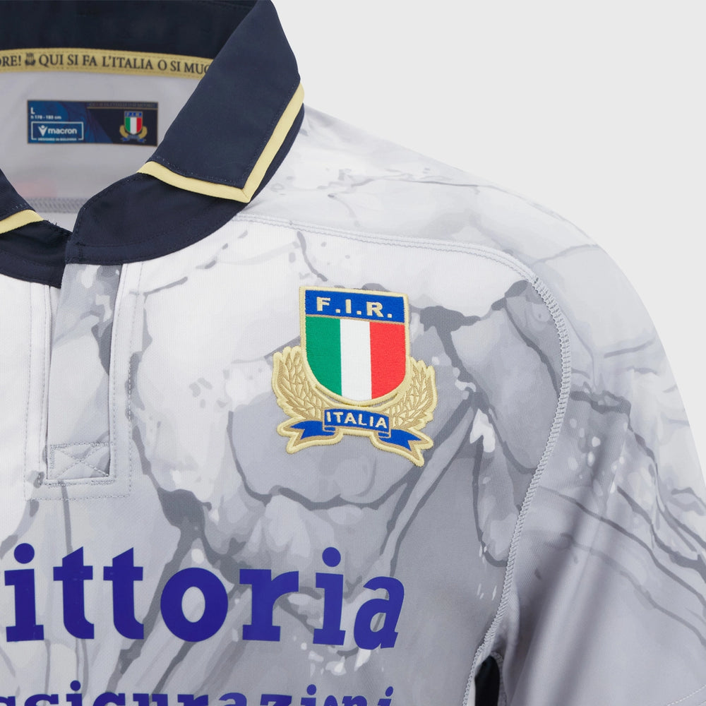 Macron Italy Away Replica Rugby Shirt 2025/26 - Rugbystuff.com