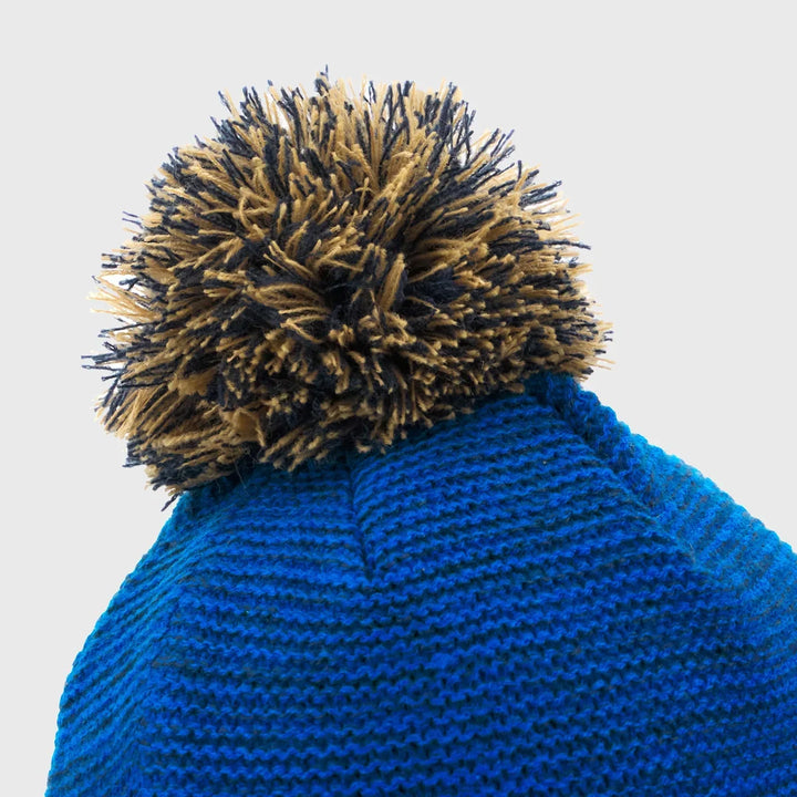 Macron Italy Rugby Pom Pom Beanie Hat - Rugbystuff.com