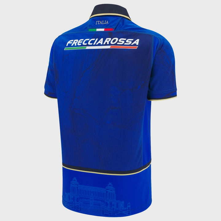 Macron Italy Kid's Home Replica Rugby Shirt 2025/26 - Rugbystuff.com