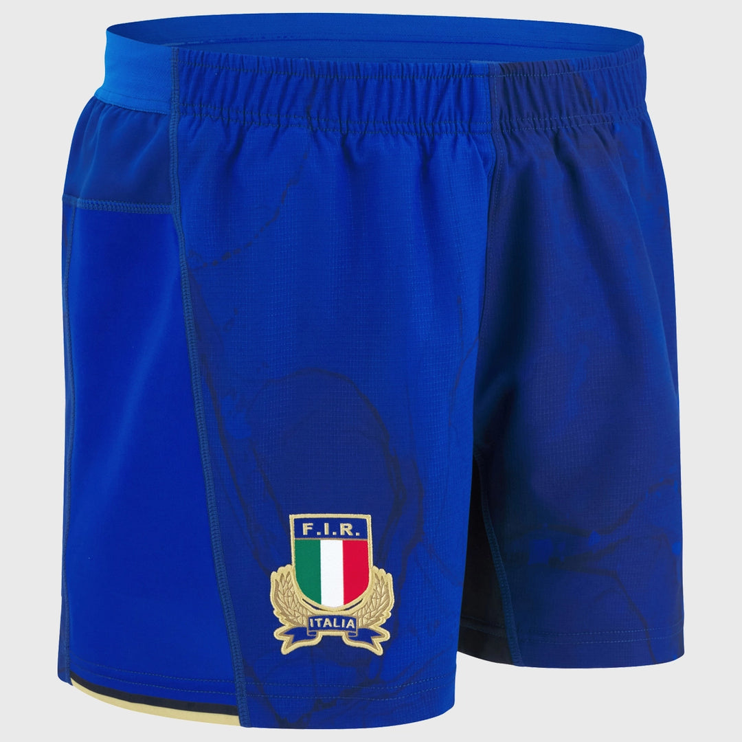 Macron Italy Home Rugby Shorts 2025/26 - Rugbystuff.com