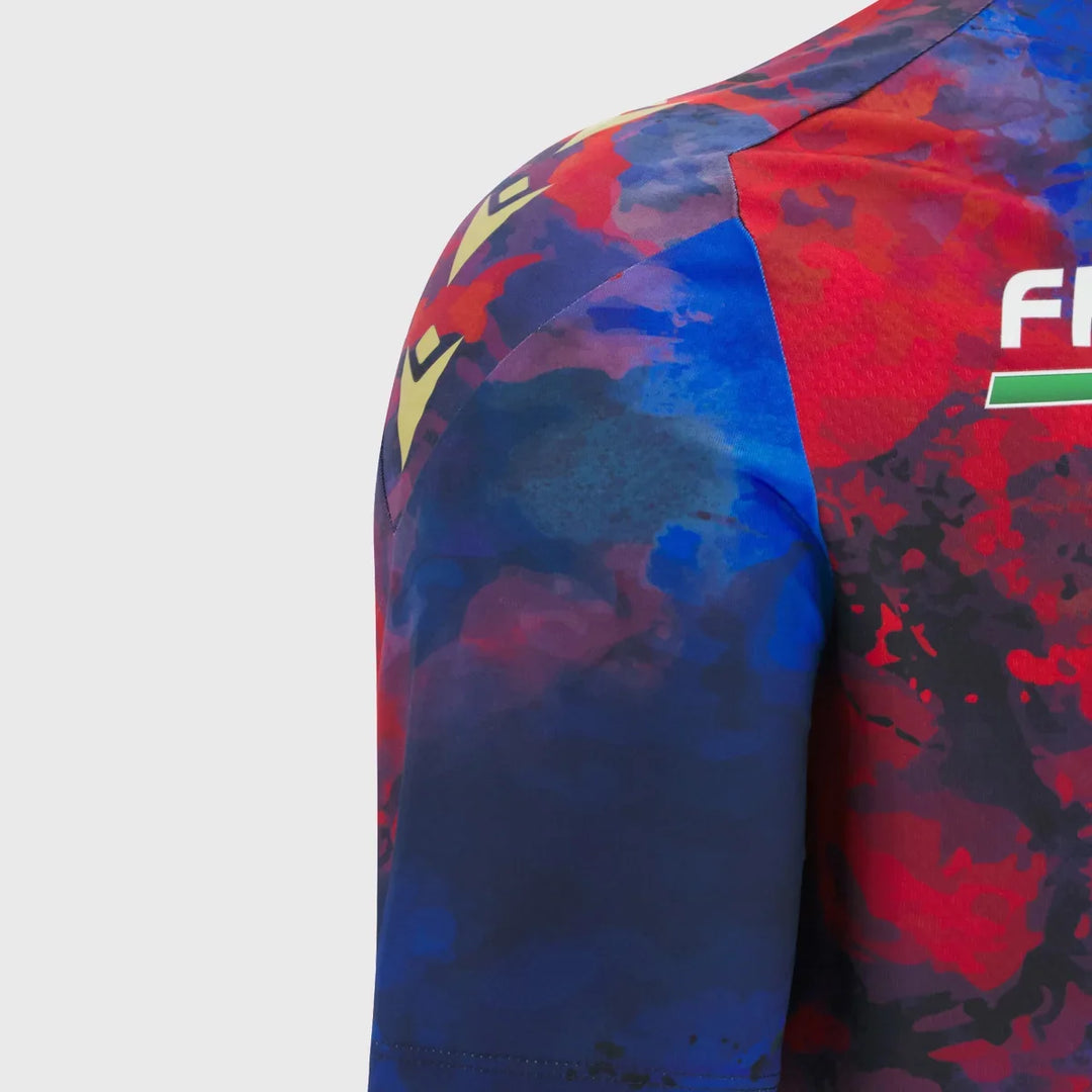 Macron Italy Rugby Poly Tee Multi Colour 2025/26 - Rugbystuff.com