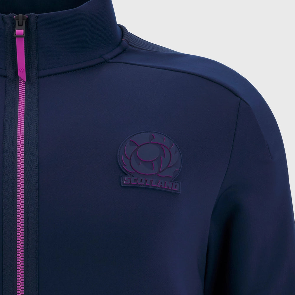 Macron Scotland Rugby Full Zip Anthem Jacket 2025/26 - Rugbystuff.com