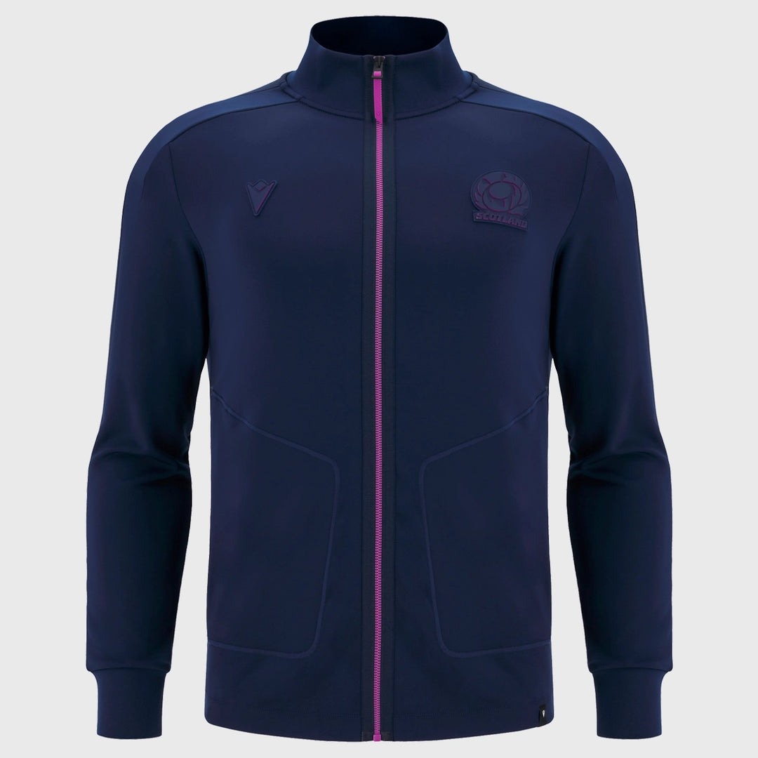 Macron Scotland Rugby Full Zip Anthem Jacket 2025/26 - Rugbystuff.com