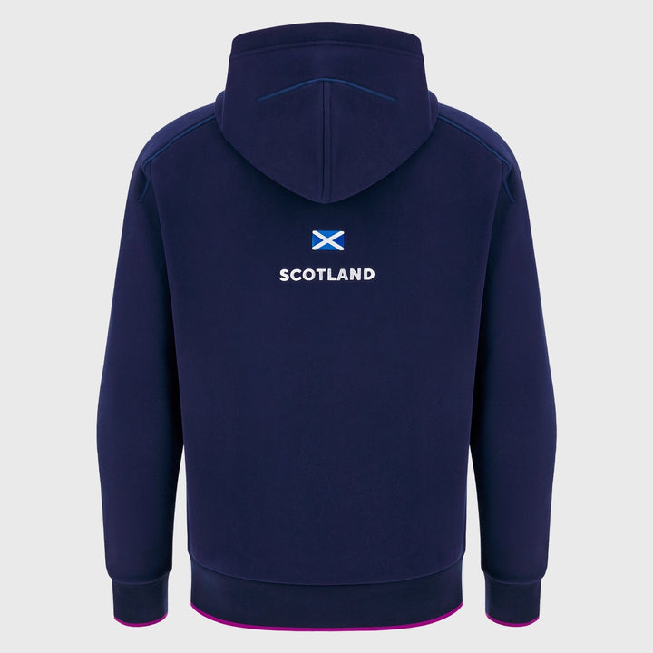 Macron Scotland Rugby Athleisure Hoody Navy/Purple 2025/26 - Rugbystuff.com
