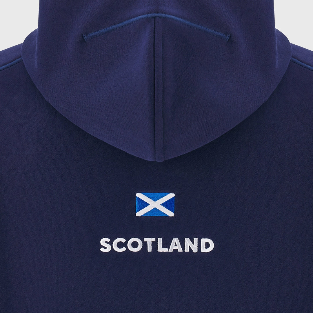 Macron Scotland Rugby Athleisure Hoody Navy/Purple 2025/26 - Rugbystuff.com