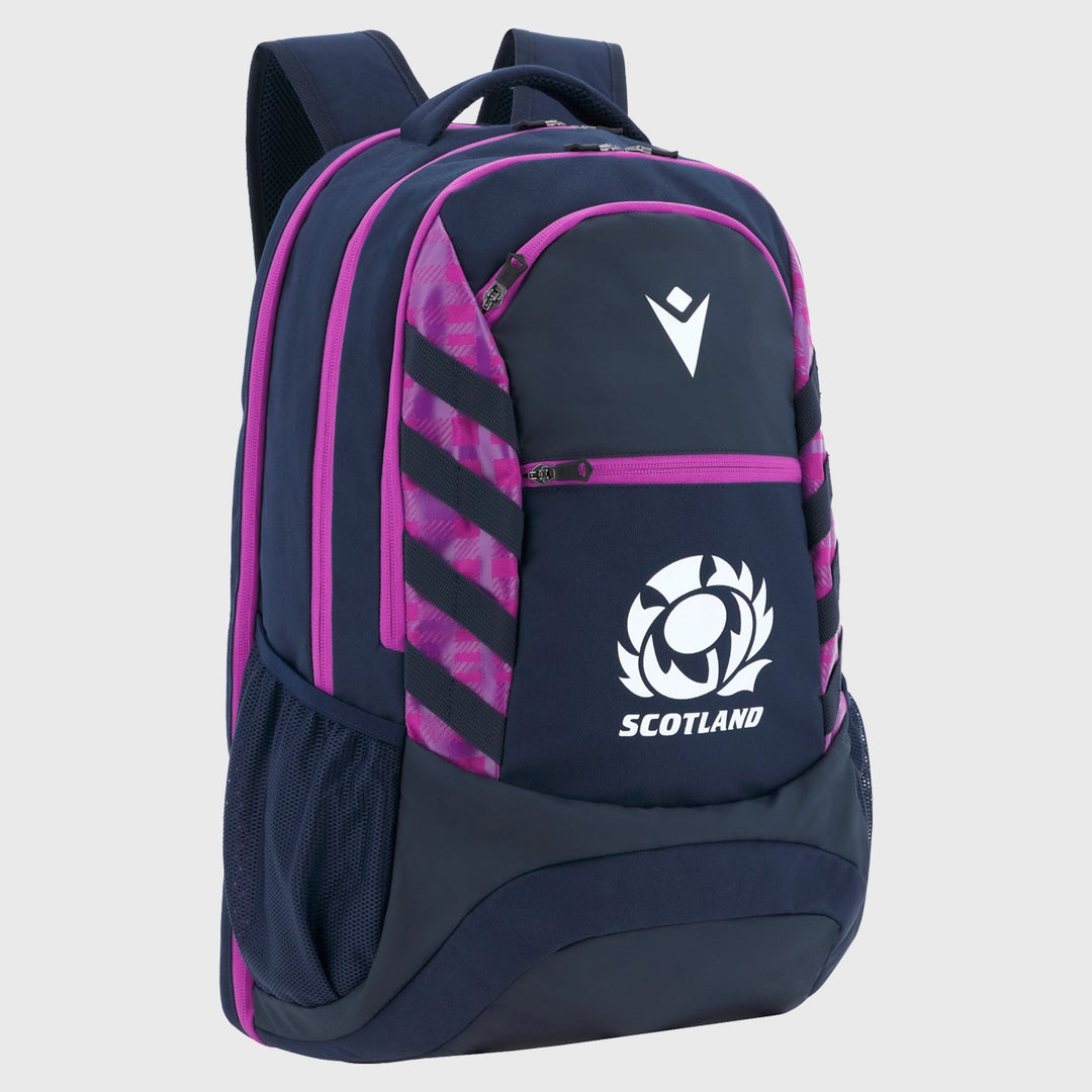 Macron Scotland Rugby 35 Litre Backpack Navy/Purple 2025/26 - Rugbystuff.com