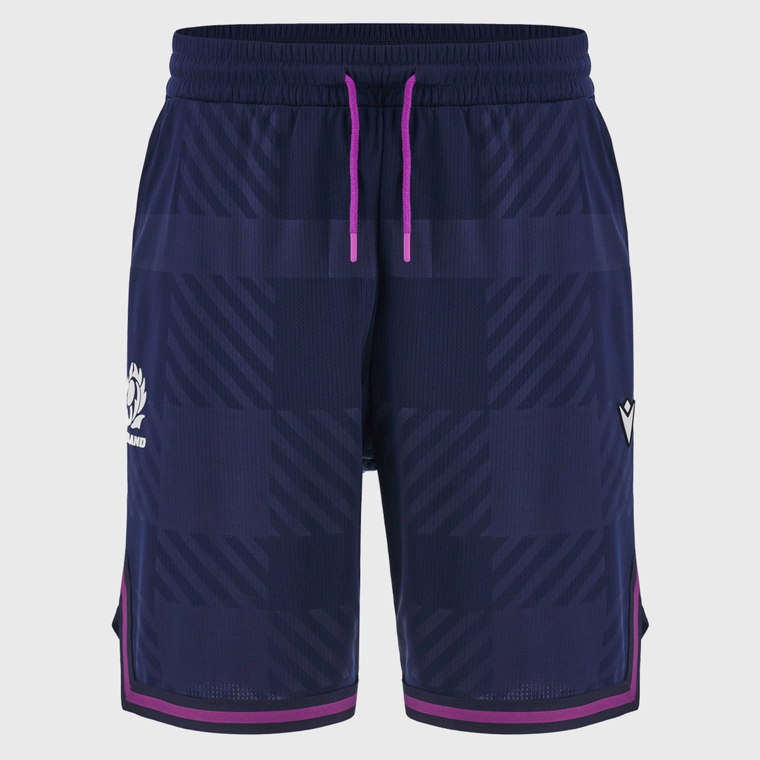 Macron Scotland Rugby Basketball Shorts Navy/Purple 2025/26 - Rugbystuff.com