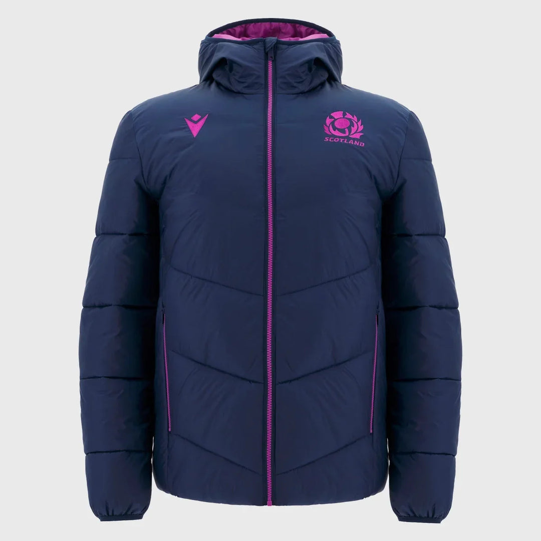 Macron Scotland Rugby Bomber Jacket Navy/Purple 2025/26 - Rugbystuff.com