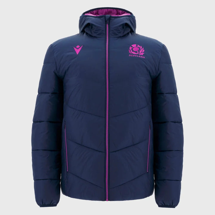 Macron Scotland Rugby Bomber Jacket Navy/Purple 2025/26 - Rugbystuff.com