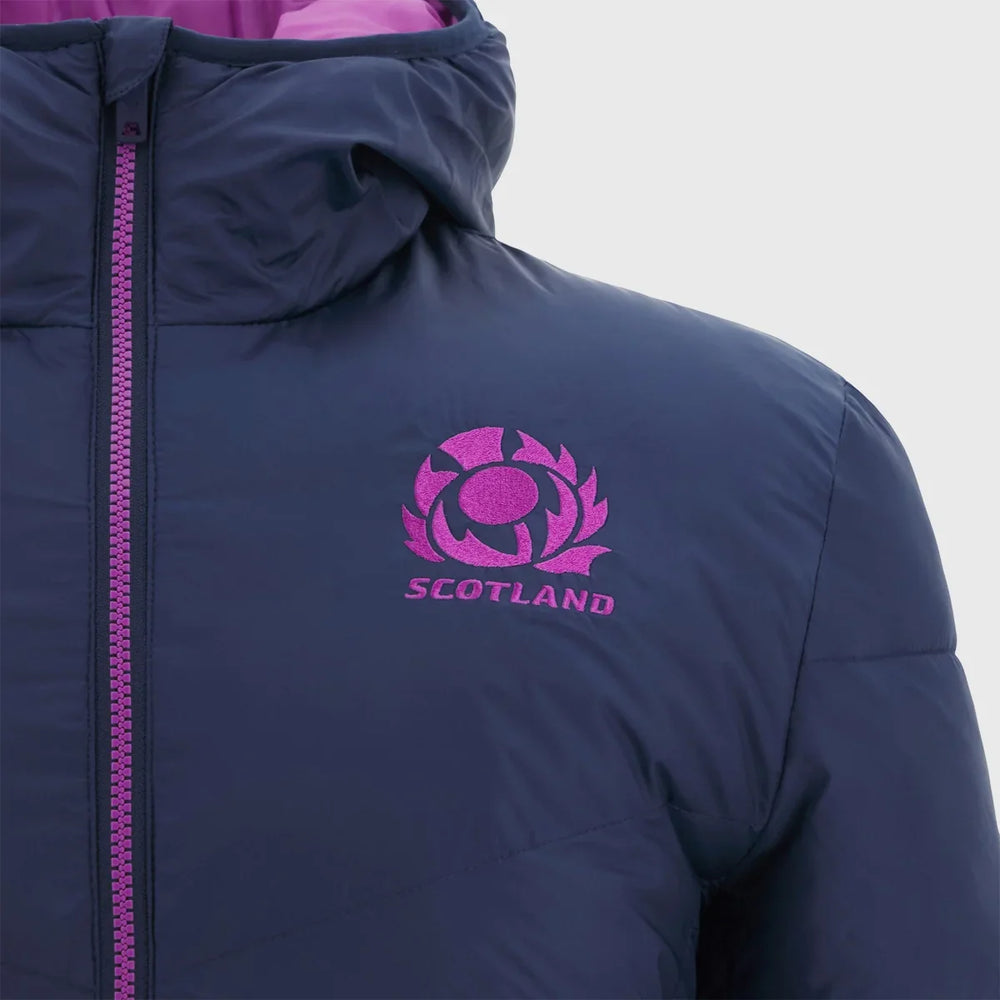 Macron Scotland Rugby Bomber Jacket Navy/Purple 2025/26 - Rugbystuff.com