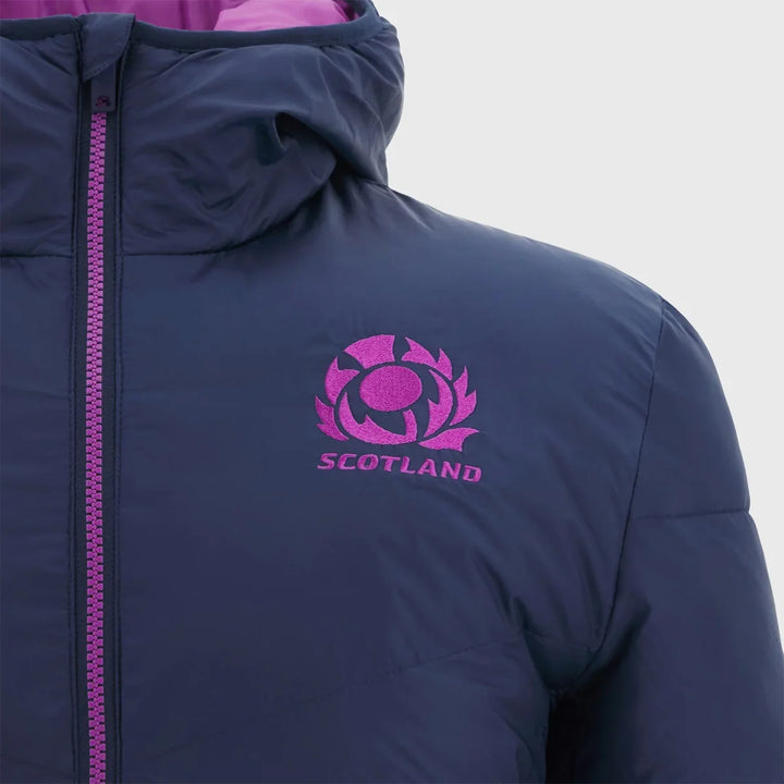 Macron Scotland Rugby Bomber Jacket Navy/Purple 2025/26 - Rugbystuff.com