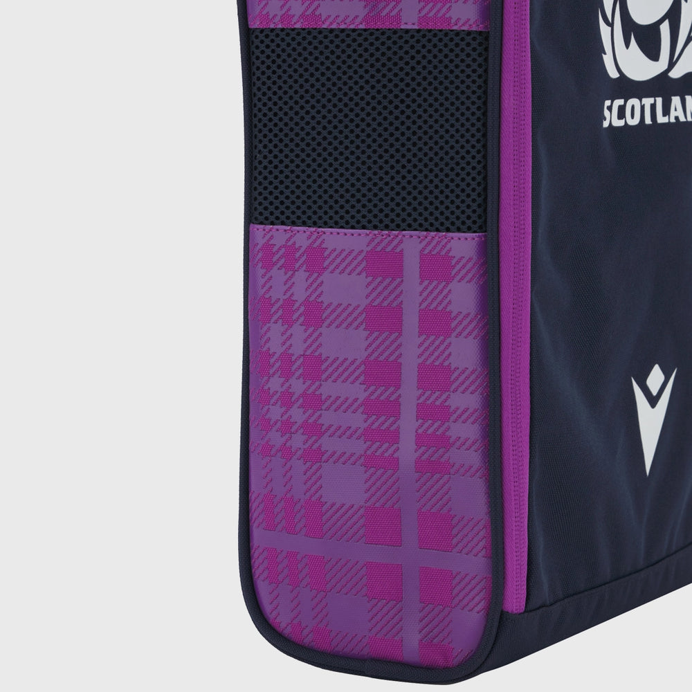 Macron Scotland Rugby Boot Bag Navy/Purple 2025/26 - Rugbystuff.com
