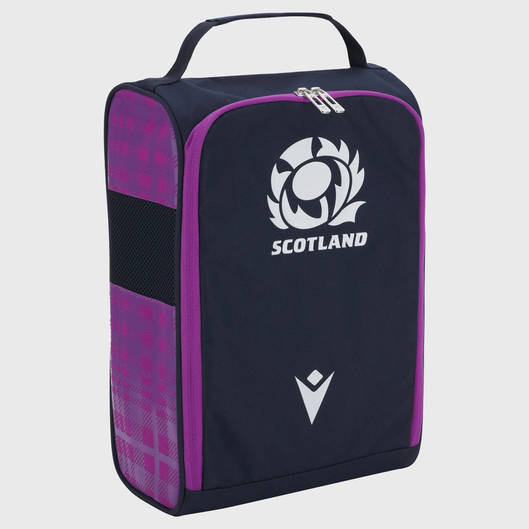 Macron Scotland Rugby Boot Bag Navy/Purple 2025/26 - Rugbystuff.com