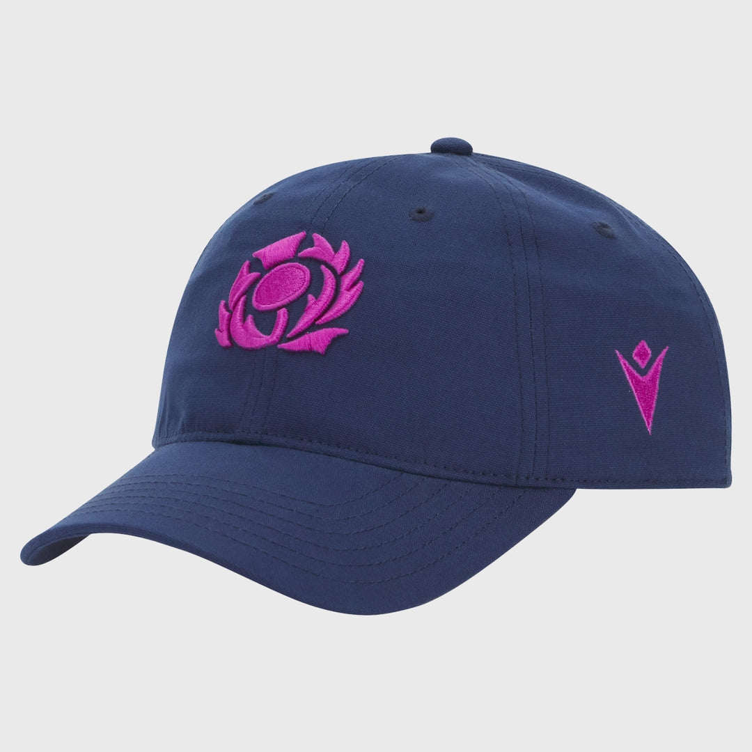 Macron Scotland Rugby Baseball Dad Cap Navy/Purple 2025/26 - Rugbystuff.com