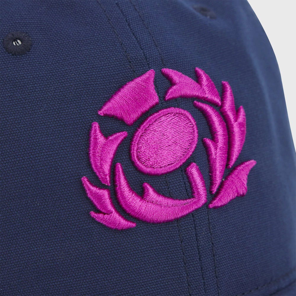 Macron Scotland Rugby Baseball Dad Cap Navy/Purple 2025/26 - Rugbystuff.com