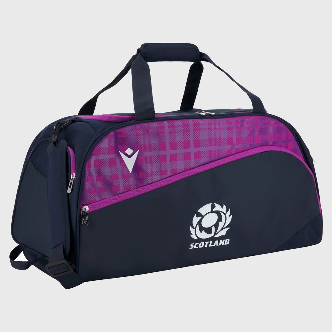 Macron Scotland Rugby Holdall Gym Bag Navy/Purple 2025/26 - Rugbystuff.com