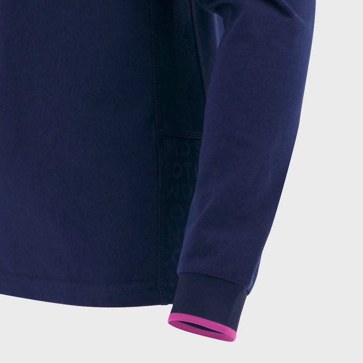Macron Scotland Men's Home Long Sleeve Cotton Rugby Shirt 2025/26 - Rugbystuff.com