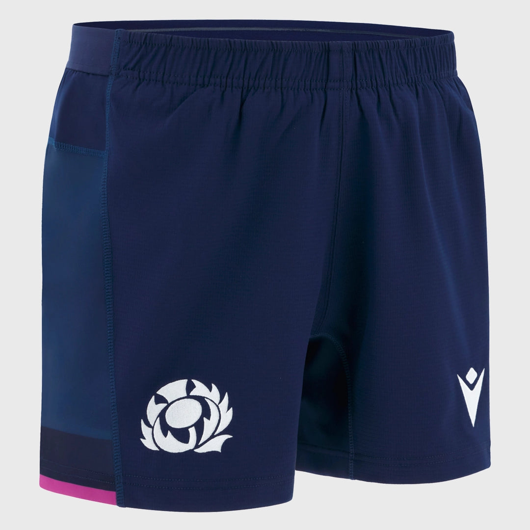 Macron Scotland Men's Home Rugby Shorts 2025/26 - Rugbystuff.com