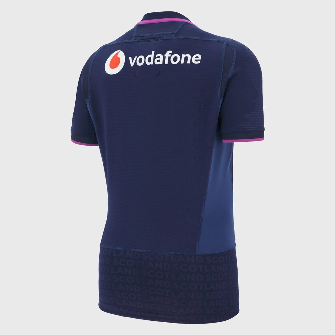 Macron Scotland Men's Home Slim Fit Rugby Shirt 2025/26 - Rugbystuff.com