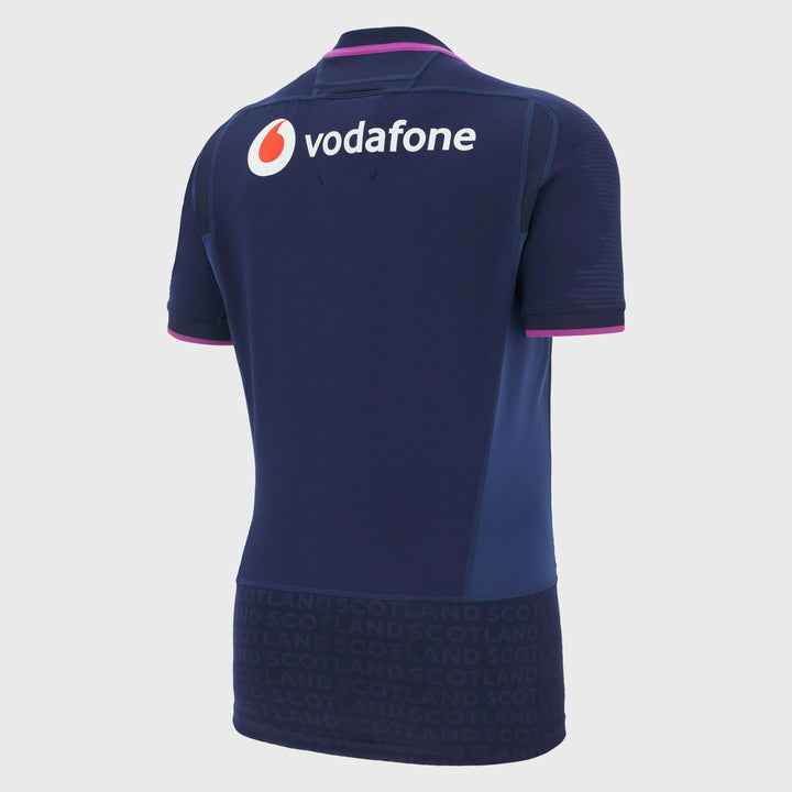 Macron Scotland Men's Home Slim Fit Rugby Shirt 2025/26 - Rugbystuff.com