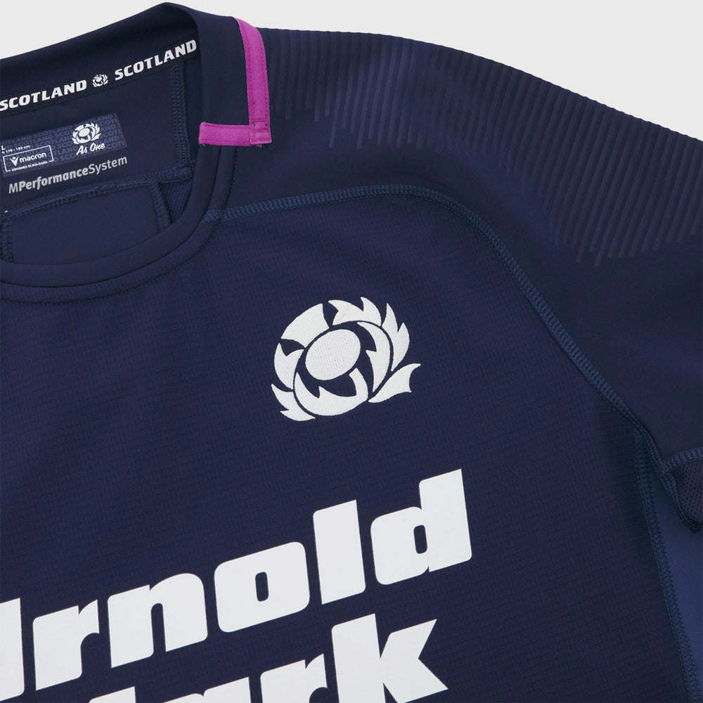 Macron Scotland Men's Home Slim Fit Rugby Shirt 2025/26 - Rugbystuff.com