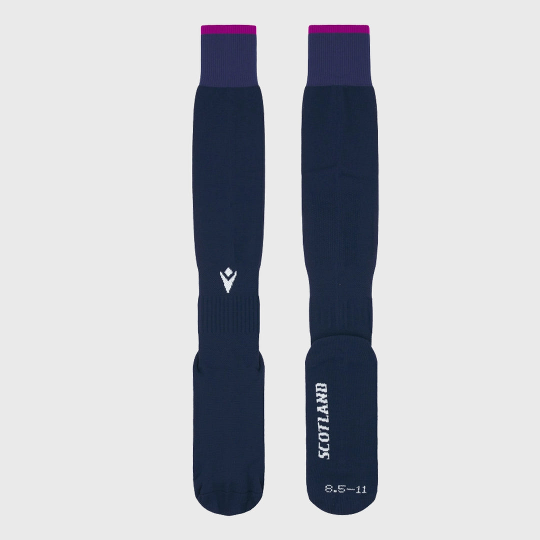 Macron Scotland Home Rugby Socks 2025/26 - Rugbystuff.com