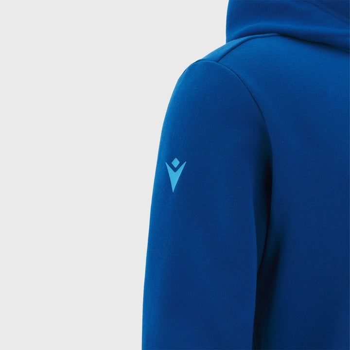 Macron Scotland Rugby Leisure Cotton Hoody Navy/Sky 2025/26 - Rugbystuff.com