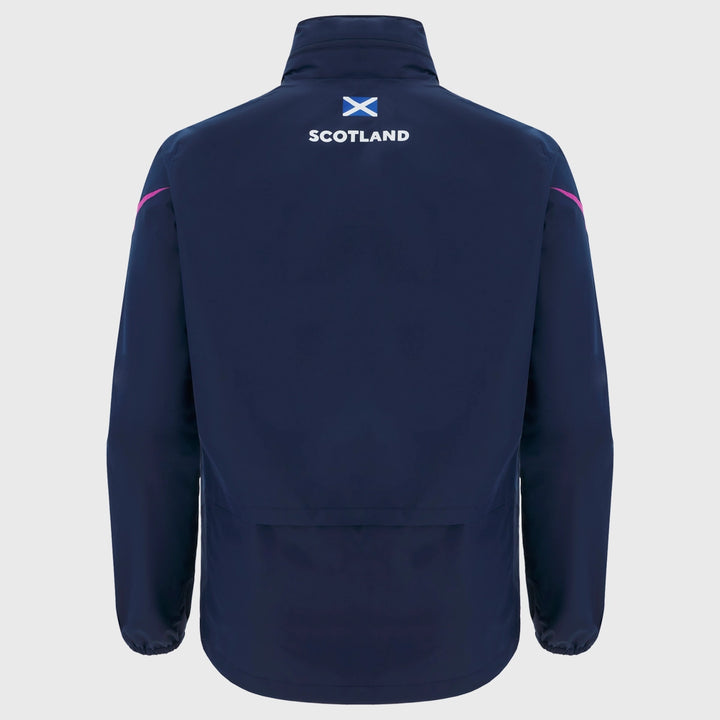 Macron Scotland Rugby Waterproof Jacket Navy/Purple 2025/26 - Rugbystuff.com