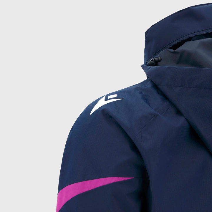 Macron Scotland Rugby Waterproof Jacket Navy/Purple 2025/26 - Rugbystuff.com