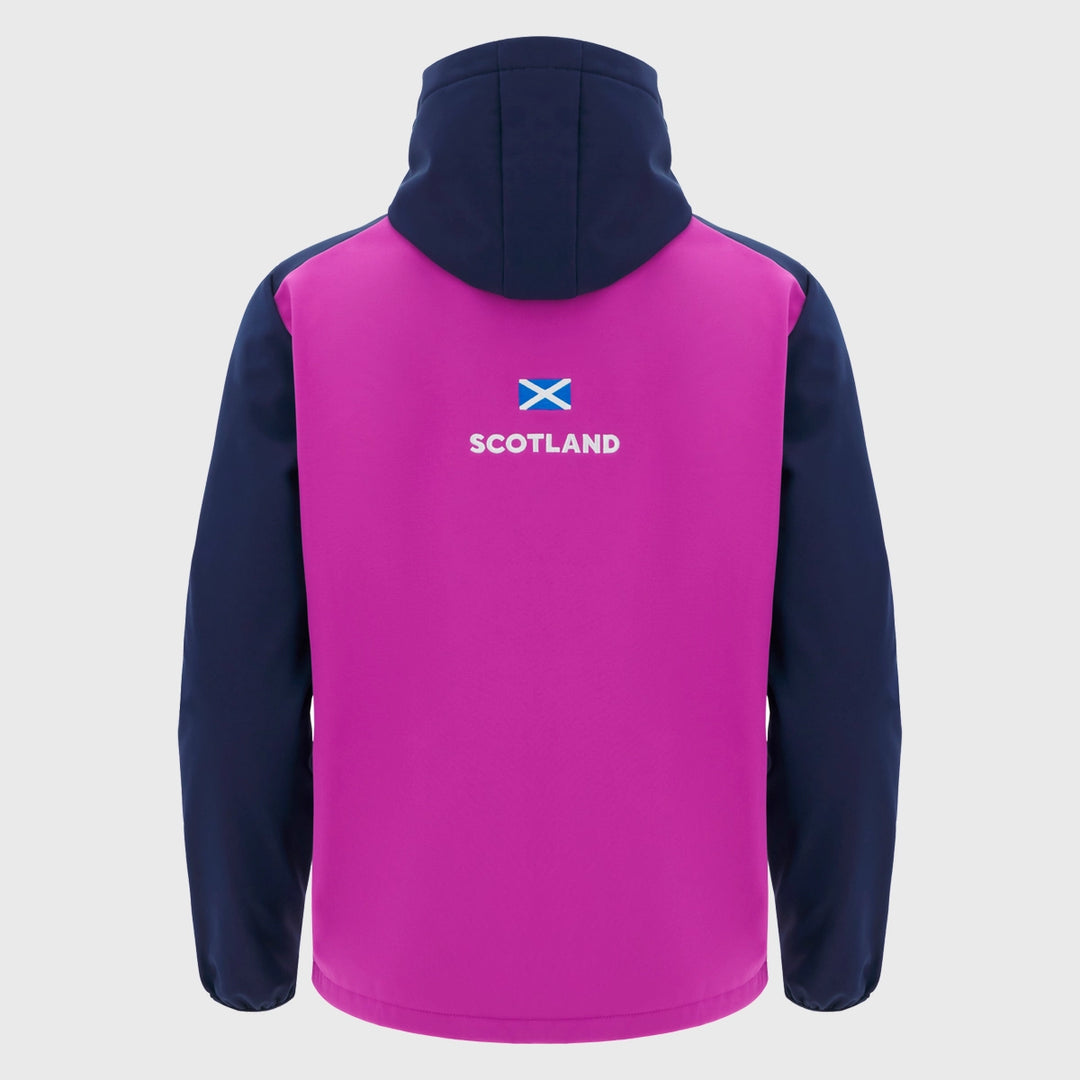 Macron Scotland Rugby Softshell Jacket Navy/Purple 2025/26 - Rugbystuff.com