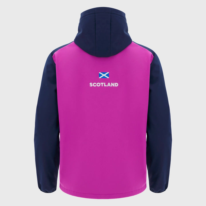 Macron Scotland Rugby Softshell Jacket Navy/Purple 2025/26 - Rugbystuff.com