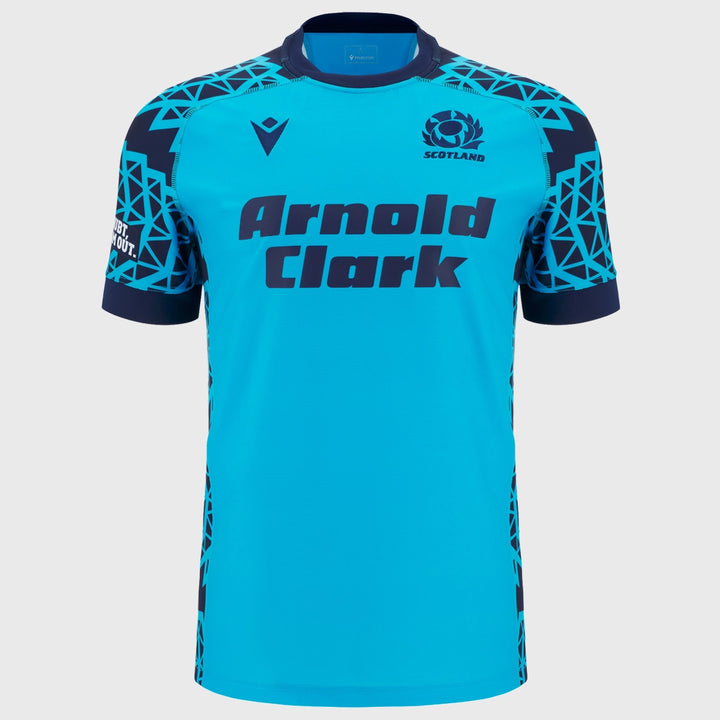 Macron Scotland Men's Training Rugby Jersey Sky Blue 2025/26 - Rugbystuff.com